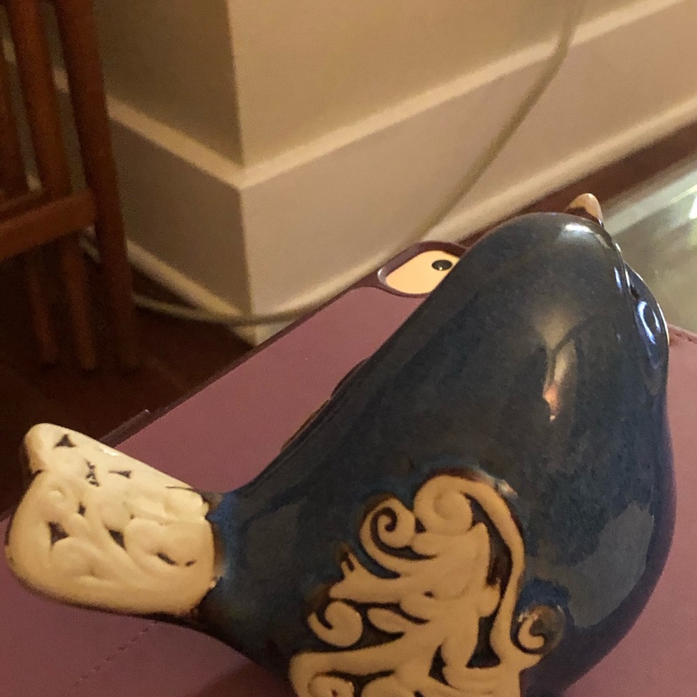 π¦ Blue ceramic bird - Picture 4 of 6